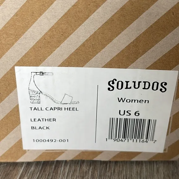 Soludos Tall Capris Leather/Suede Heels Size 6