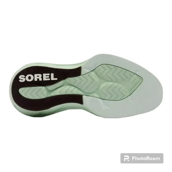 Sorel Explorer Defy Mid White Slip On Sock Tennis Sneakers Athlectic Shoe 7.5