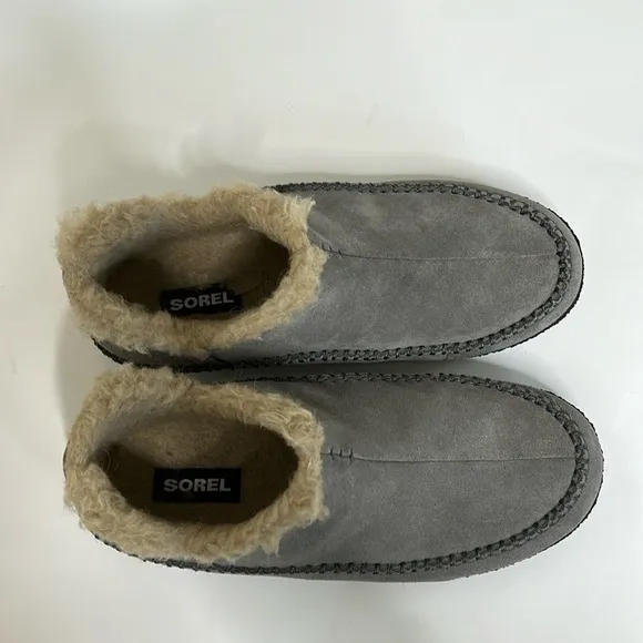 Sorel Manawan Men’s Grey Suede Slippers