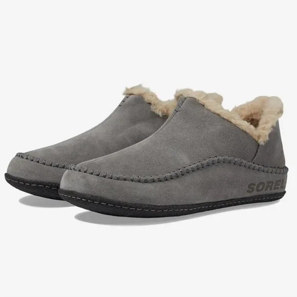 Sorel Manawan Men’s Grey Suede Slippers