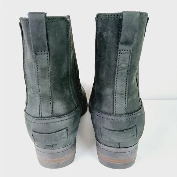 Sorel SZ 8.5 Lolla Chelsea Boot Suede Black
