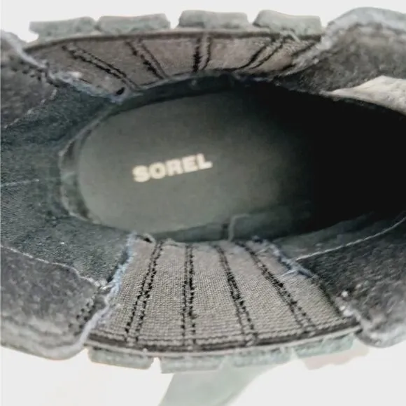 Sorel SZ 8.5 Lolla Chelsea Boot Suede Black