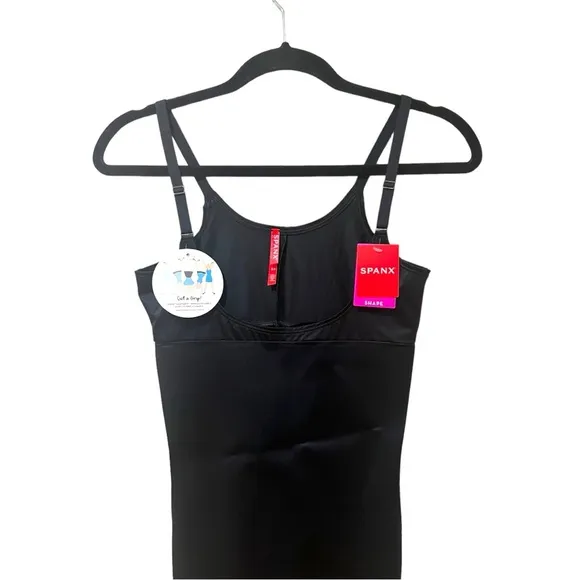 Spanx Open Bust Full Sculpting Slip in Very Black (S)