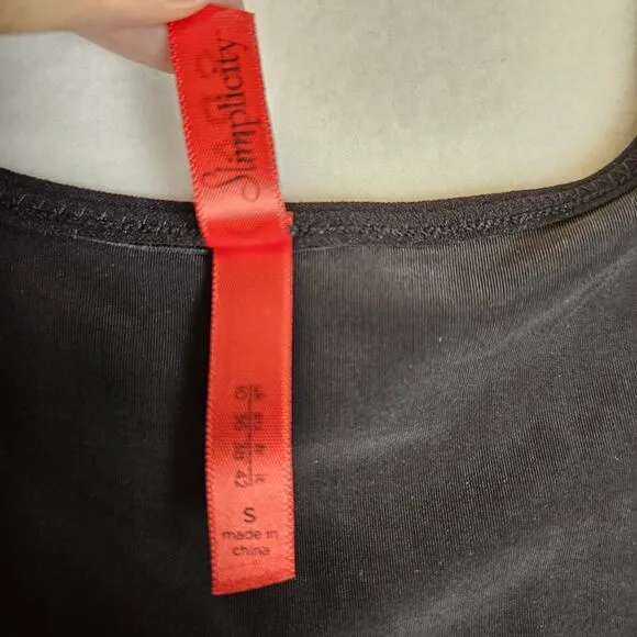 Spanx Open Bust Slip Slimplicity Built In Panty Sleek Compression 990 Womens S