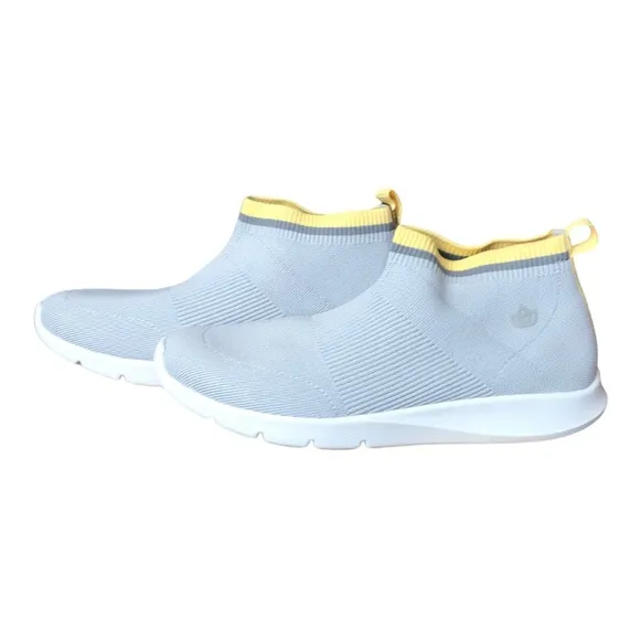 Spenco Pure Love Glacier Grey Stretch Knit Orthotic Support Shoes Size 9.5D NIB
