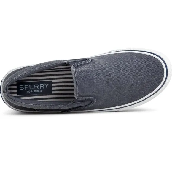 SPERRY MENS FOOTWEAR MEN'S STRIPER II SLIP ON SNEAKER, SW NAVY, 9