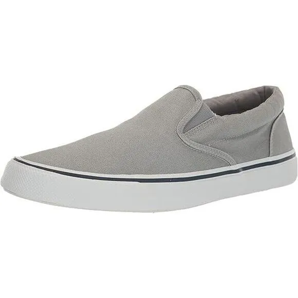 Sperry Men's Striper II Slip-On Sneaker Grey Size 14
