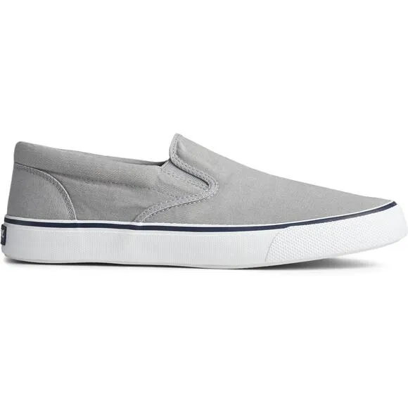 Sperry Men's Striper II Slip-On Sneaker Grey Size 14