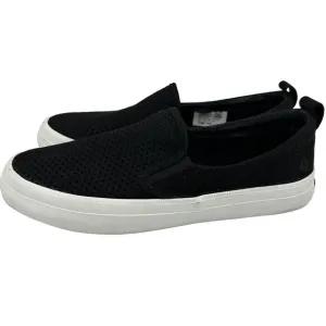 Sperry Top-Sider Memory Form Black Perforated  Slip-On Loafer Comfort Size 6.5