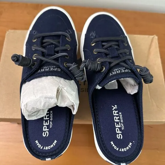 SPERRY Women's Crest Vibe Mule Canvas Sneakers size 5.5