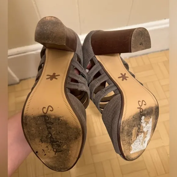 Splendid Brown Open Toe Heels size 7M