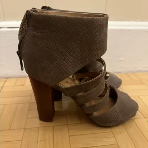 Splendid Brown Open Toe Heels size 7M