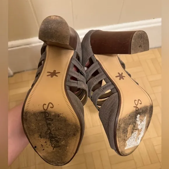 Splendid Brown Open Toe Heels size 7M