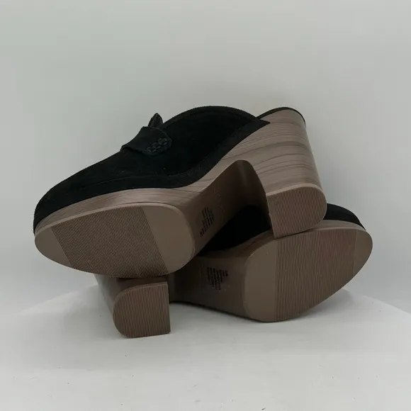 SPLENDID VINA BLACK SUEDE WOMENS CLOGS    SIZE 9.5   NWT