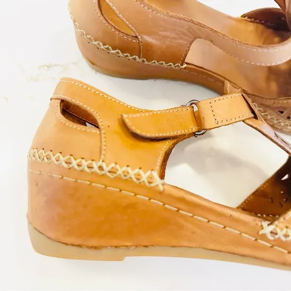 Spring Step Irin Wedge Slip-On | Cognac | 41 | US 9.5-10
