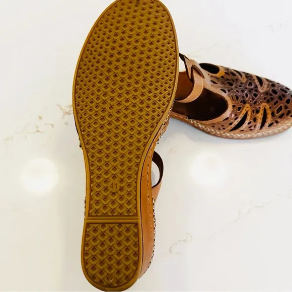 Spring Step Irin Wedge Slip-On | Cognac | 41 | US 9.5-10