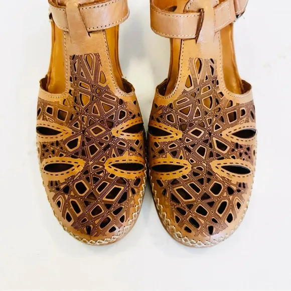 Spring Step Irin Wedge Slip-On | Cognac | 41 | US 9.5-10