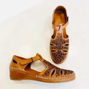 Spring Step Irin Wedge Slip-On | Cognac | 41 | US 9.5-10