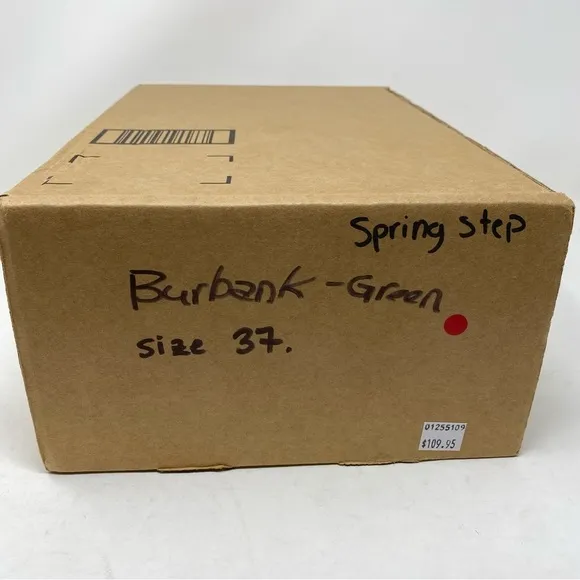 Spring Step L'Artiste BURBANK Leather Clogs Green