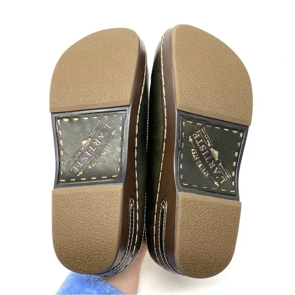 Spring Step L'Artiste BURBANK Leather Clogs Green
