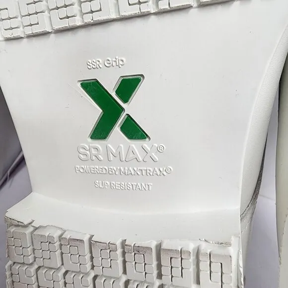 SR Max SRM3540 White Work Shoes 7.5 EW Slip Resistant Leather ASTM F3445-21 NEW