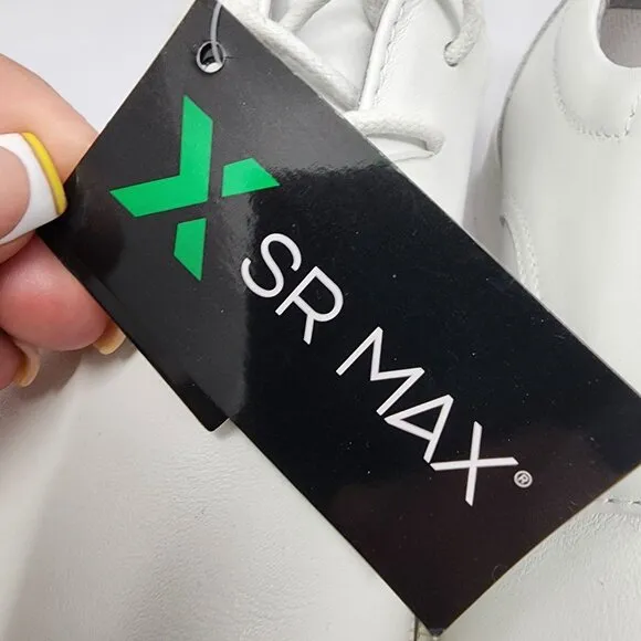 SR Max SRM3540 White Work Shoes 7.5 EW Slip Resistant Leather ASTM F3445-21 NEW