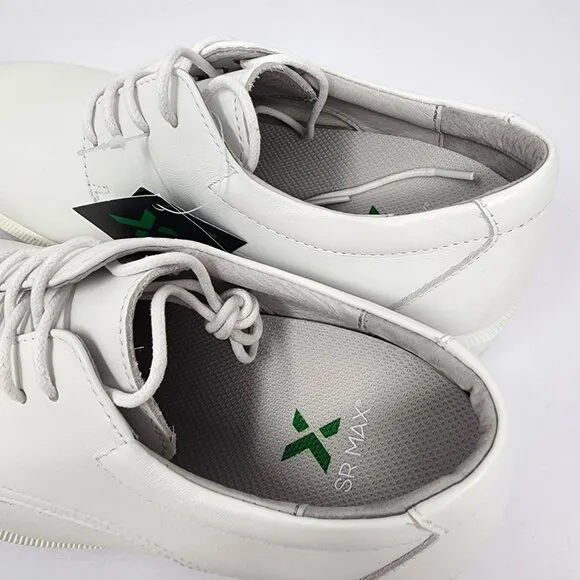 SR Max SRM3540 White Work Shoes 7.5 EW Slip Resistant Leather ASTM F3445-21 NEW