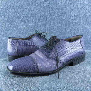Stacy Adams Men's Genuine Snakeskin Oxfords Purple Leather Size 10M Used 2025