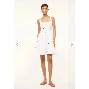 STAUD MINI WELLS DRESS LADYBUGS SIZE 10 $295