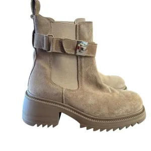 Steve Madden Gates Suede Rugged Chunky Heel Chelsea Ankle Boots NEW 8