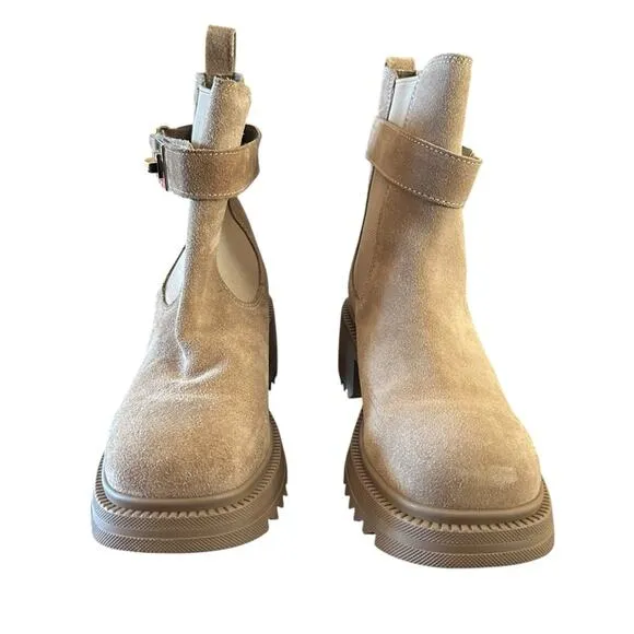 Steve Madden Gates Suede Rugged Chunky Heel Chelsea Ankle Boots NEW 8
