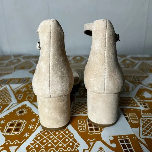 Steve Madden Irenne Leather Slingback Open Toe Block Heel Size 7.5