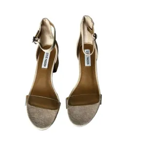 Steve Madden Irenne Leather Slingback Open Toe Block Heel Size 7.5
