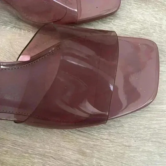 STEVE MADDEN Pance Clear PVC Purple 8
