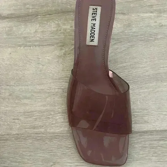 STEVE MADDEN Pance Clear PVC Purple 8