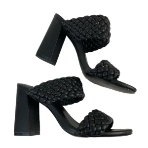 Steve Madden Tangle Braided Block Heel Sandal Size 8