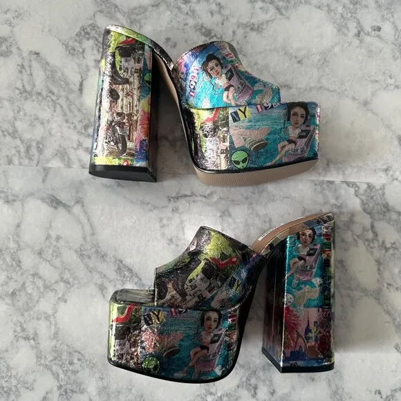 Steve Madden Trixie Platform Heels in Multi