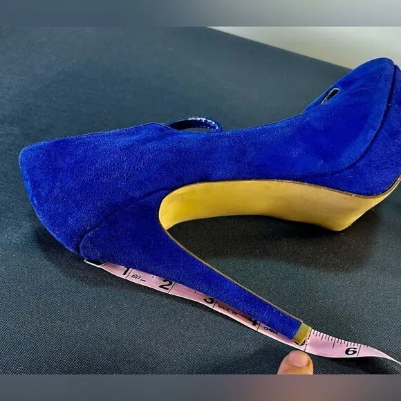 Steve Madden Blue Suede Heels