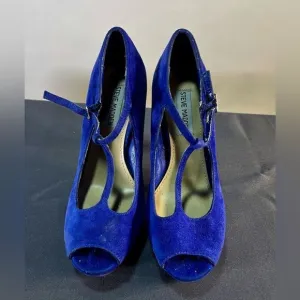 Steve Madden Blue Suede Heels