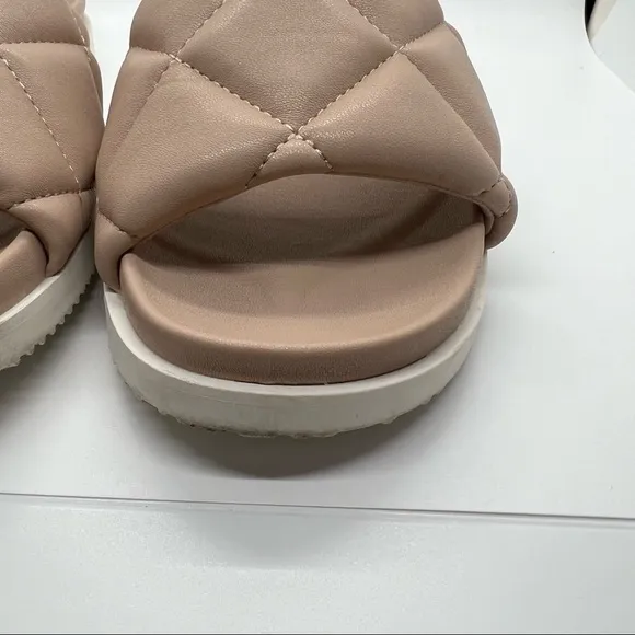 STEVEN BY Steve Madden LENZ slides-size 9 blush/nude color