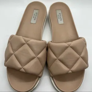 STEVEN BY Steve Madden LENZ slides-size 9 blush/nude color