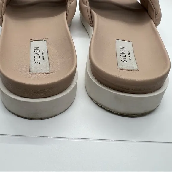 STEVEN BY Steve Madden LENZ slides-size 9 blush/nude color
