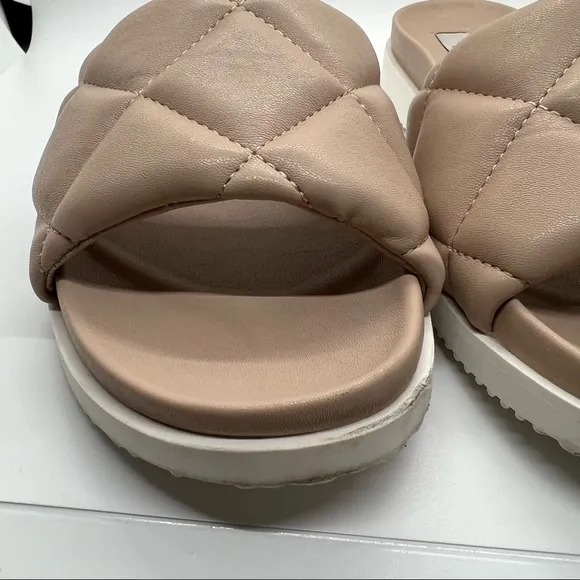 STEVEN BY Steve Madden LENZ slides-size 9 blush/nude color