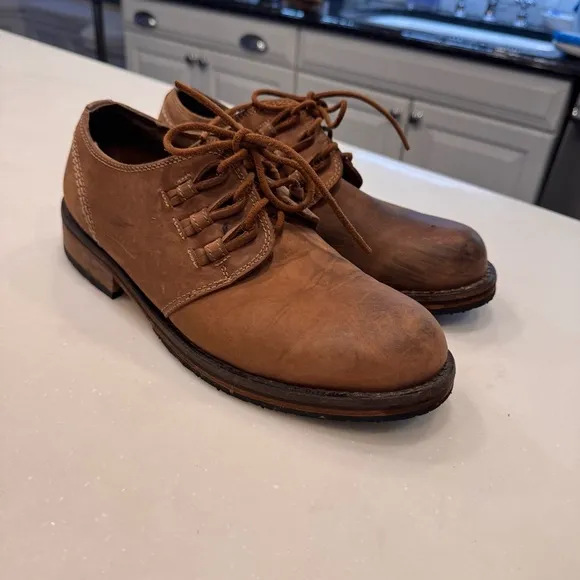 Stone Ridge original Rovers Mens brown leather oxford Shoes Sz US 10 EU 43