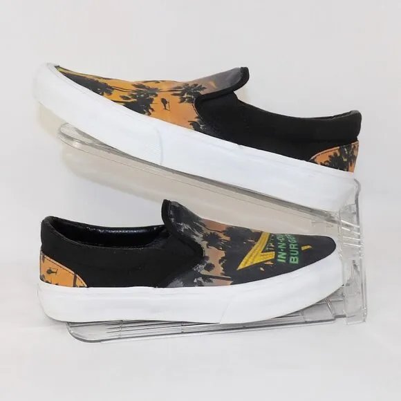 Straye RARE In-N-Out Burger California Dreaming Slip on Canvas Shoe Size 10
