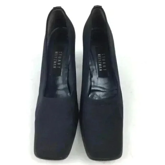 Stuart Weitzman Heels Size 7.5 AA Black Leather