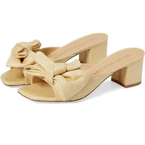 Stuart Weitzman MLoveknot 50 BlockSlideWomen size 8 gently worn Color:Wheat