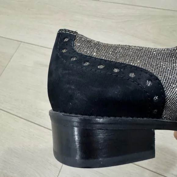 Stuart Weitzman Pyrite Metallic Colorblock Oxfords