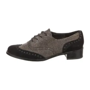Stuart Weitzman Pyrite Metallic Colorblock Oxfords