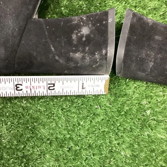 Stuart Weizmann Black Suede Block Heels 7M